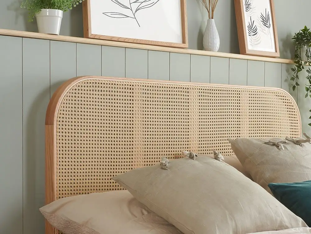 Birlea Birlea Margot Rattan Oak Wooden Bed Frame