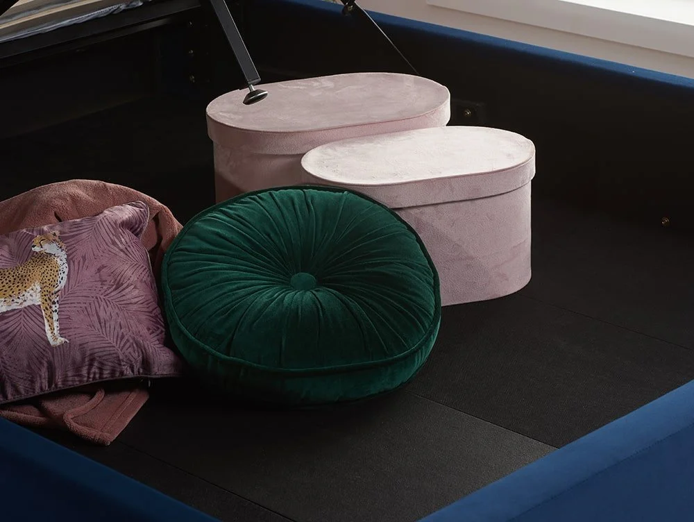Birlea Birlea Lottie Midnight Blue Fabric Ottoman Bed Frame