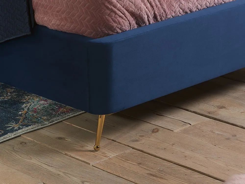 Birlea Birlea Lottie Midnight Blue Fabric Ottoman Bed Frame
