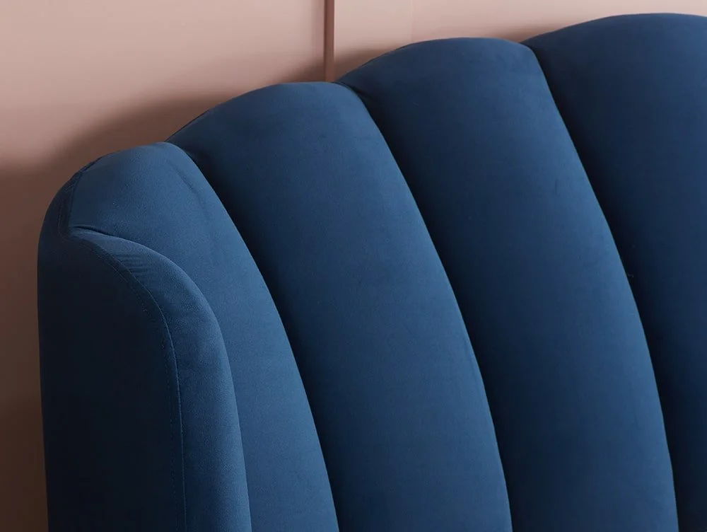 Birlea Birlea Lottie Midnight Blue Fabric Ottoman Bed Frame