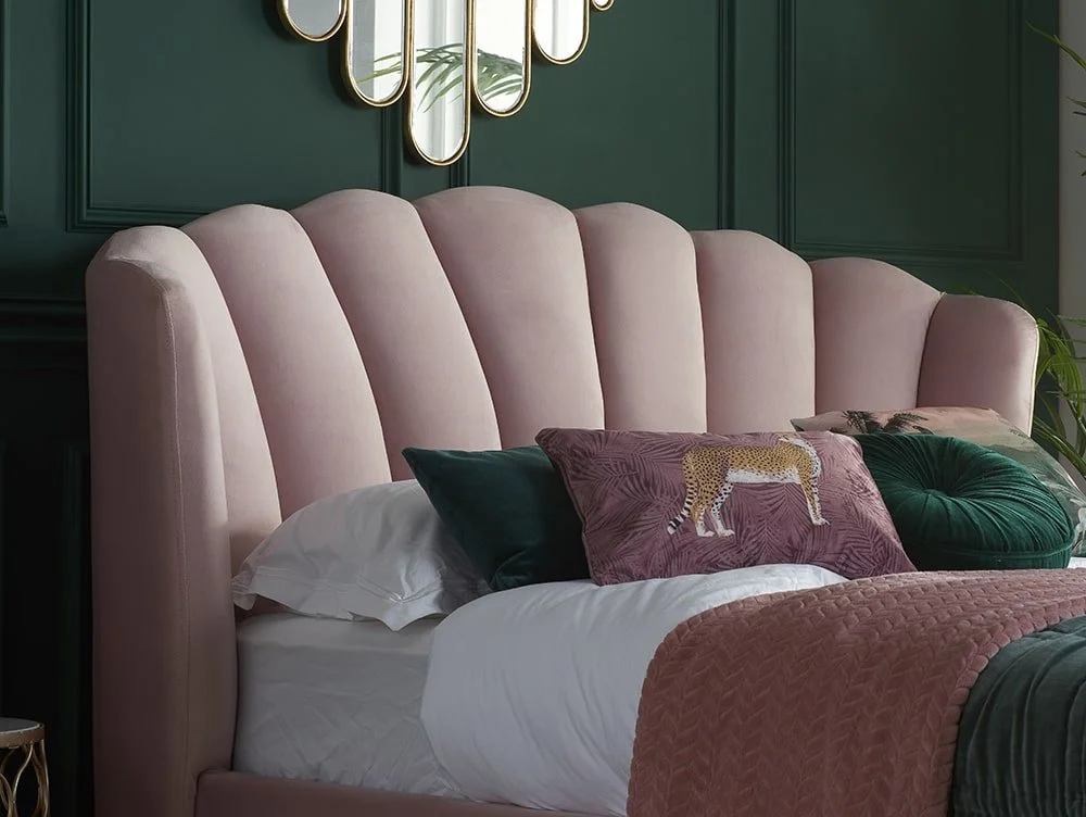 Birlea Birlea Lottie Pink Fabric Ottoman Bed Frame