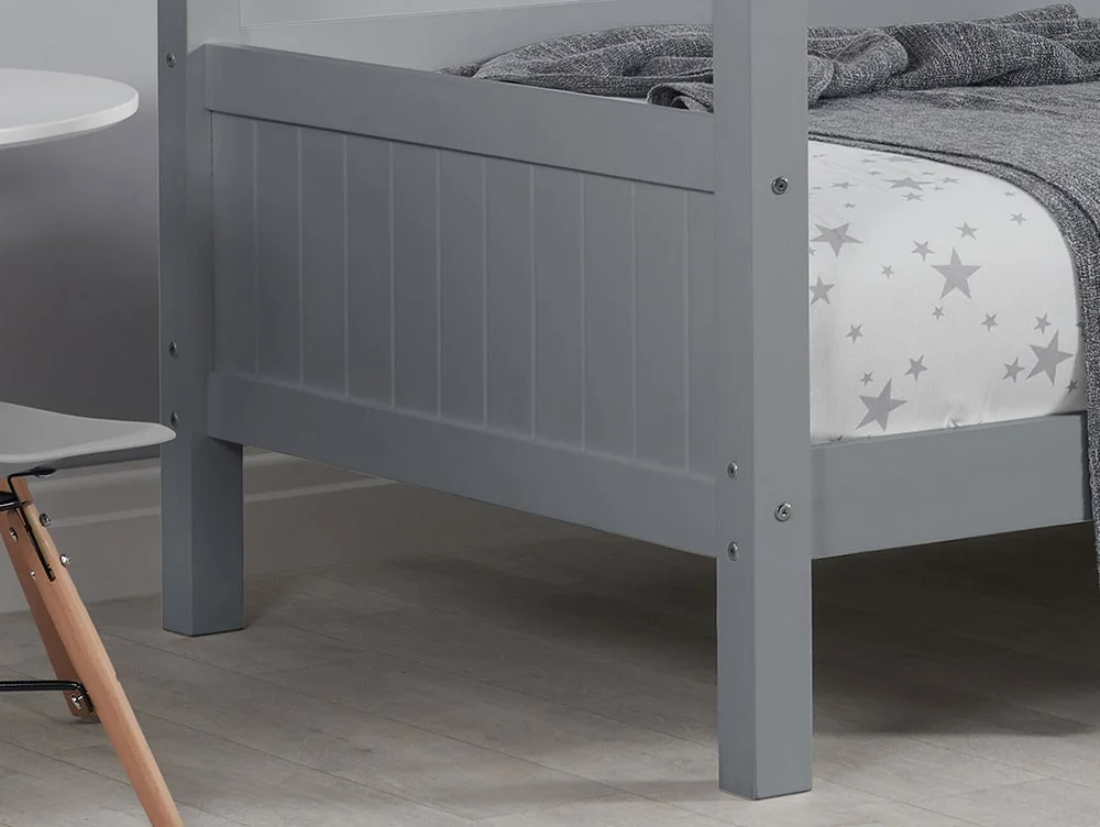 Birlea Furniture & Beds Birlea Home 3ft Single Grey Wooden Bed Frame