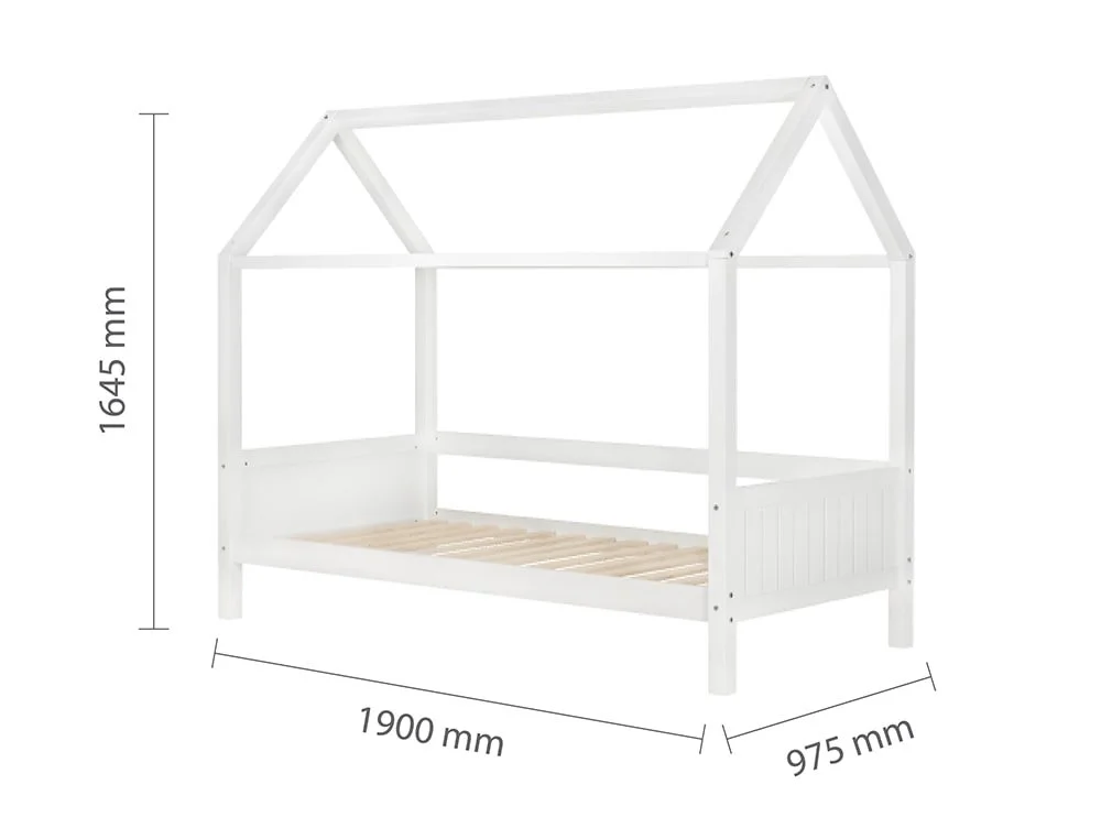 Birlea Birlea Home White Wooden Bed Frame