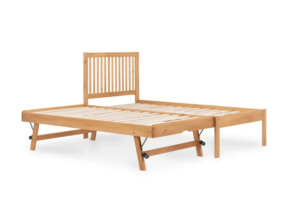 Birlea Furniture & Beds Birlea Buxton 3ft Single Honey Pine Wooden Guest Bed Frame