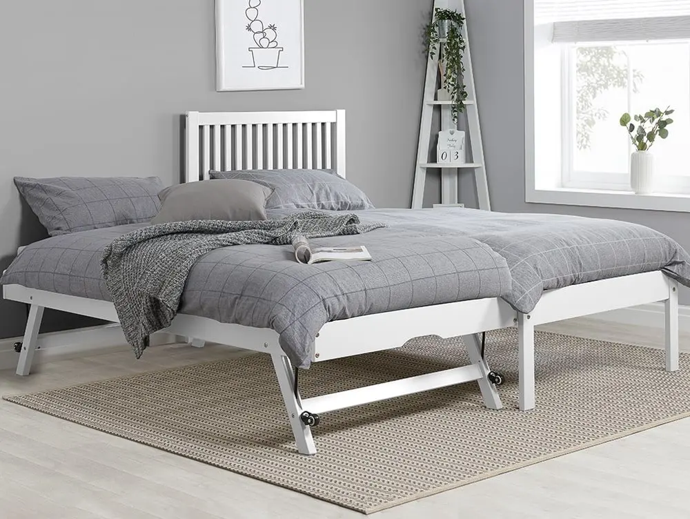 Birlea Birlea Buxton White Wooden Guest Bed Frame