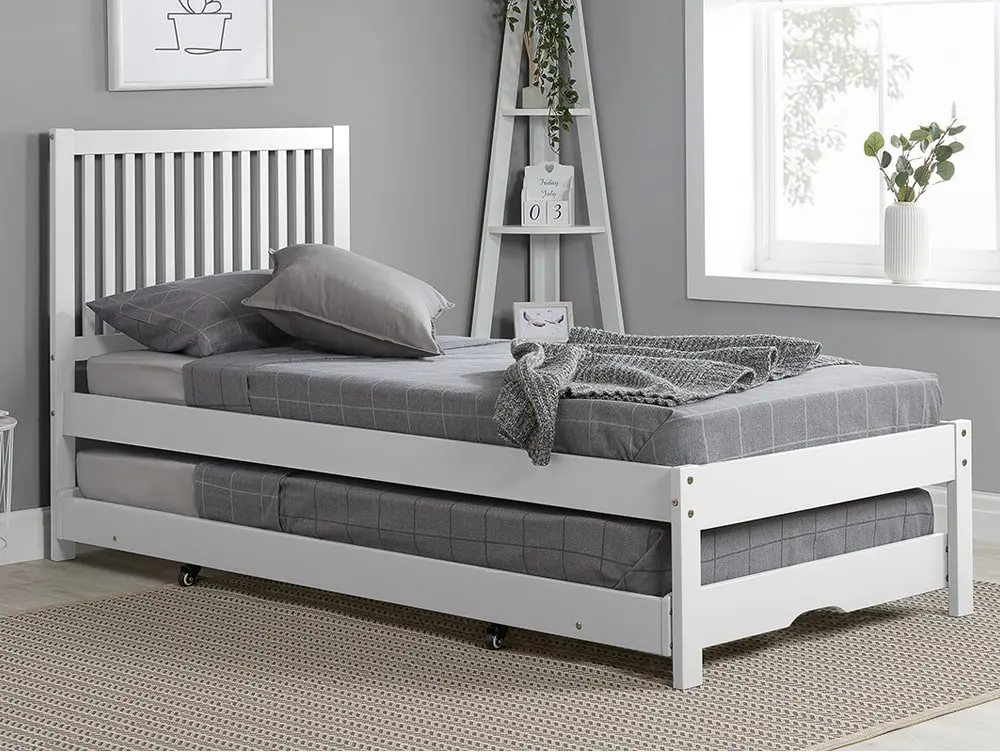 Birlea Birlea Buxton White Wooden Guest Bed Frame