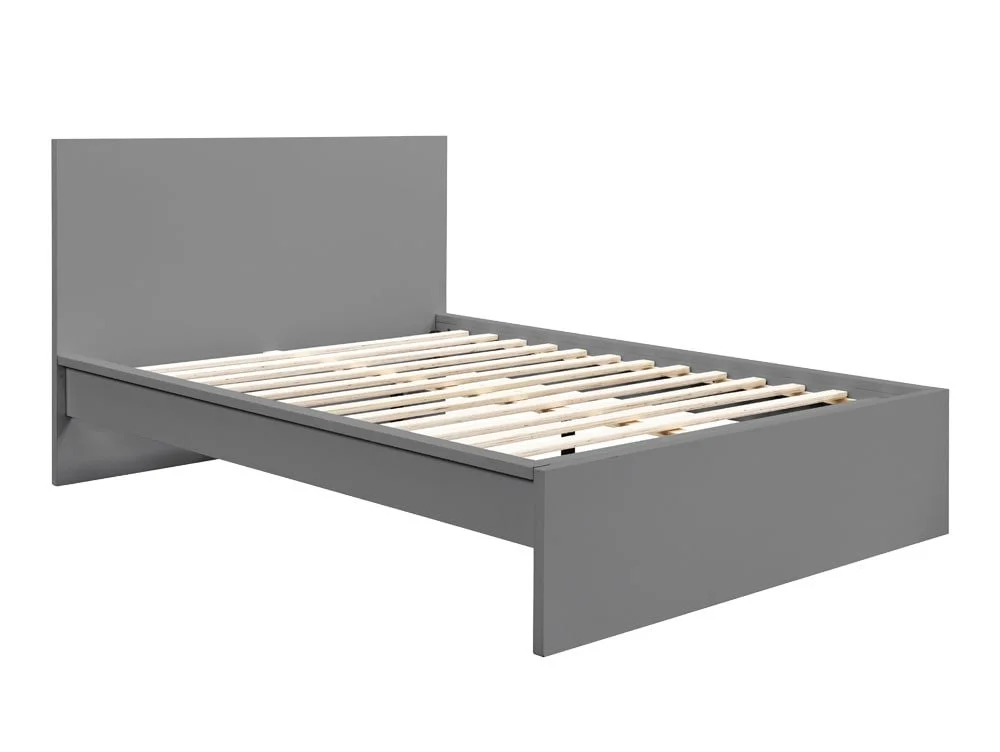 Birlea Furniture & Beds Birlea Oslo 4ft6 Double Grey Wooden Bed Frame