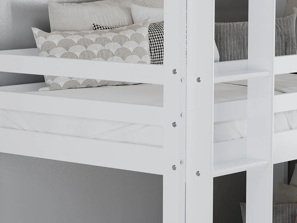 Birlea Birlea Tressa White Wooden Triple Bunk Bed Frame