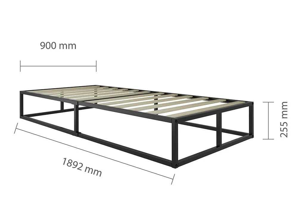 Birlea Birlea Soho Platform Black Metal Bed Frame