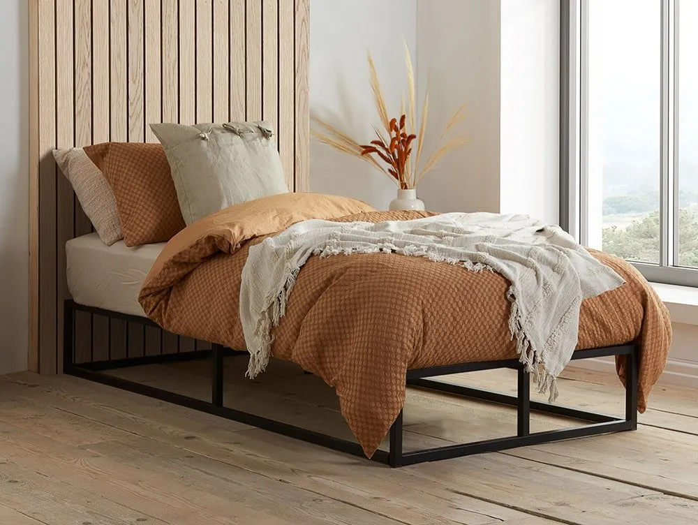 Birlea Soho Platform 3ft Single Black Metal Bed Frame