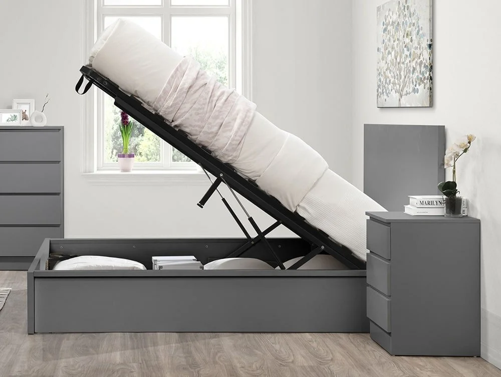 Birlea Birlea Oslo Grey Wooden Ottoman Bed Frame