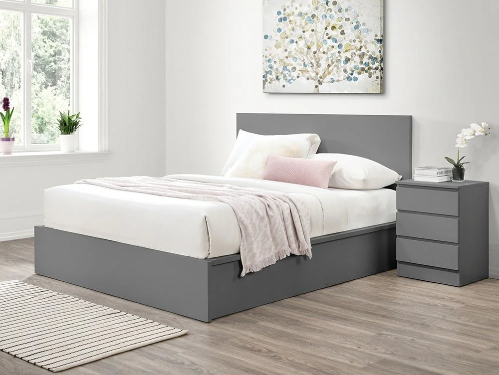 Birlea Birlea Oslo Grey Wooden Ottoman Bed Frame