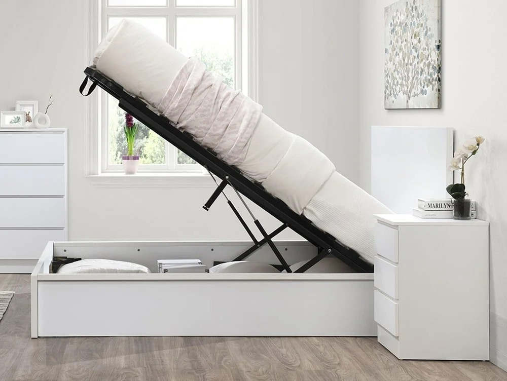 Birlea Birlea Oslo White Wooden Ottoman Bed Frame