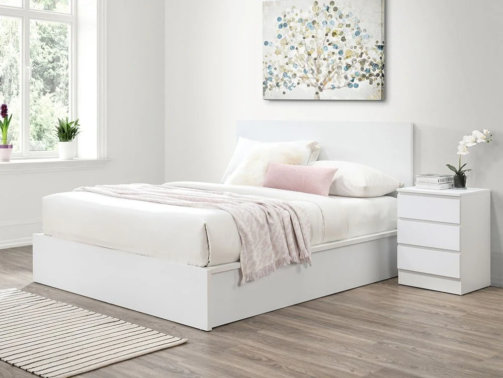 Birlea Birlea Oslo White Wooden Ottoman Bed Frame