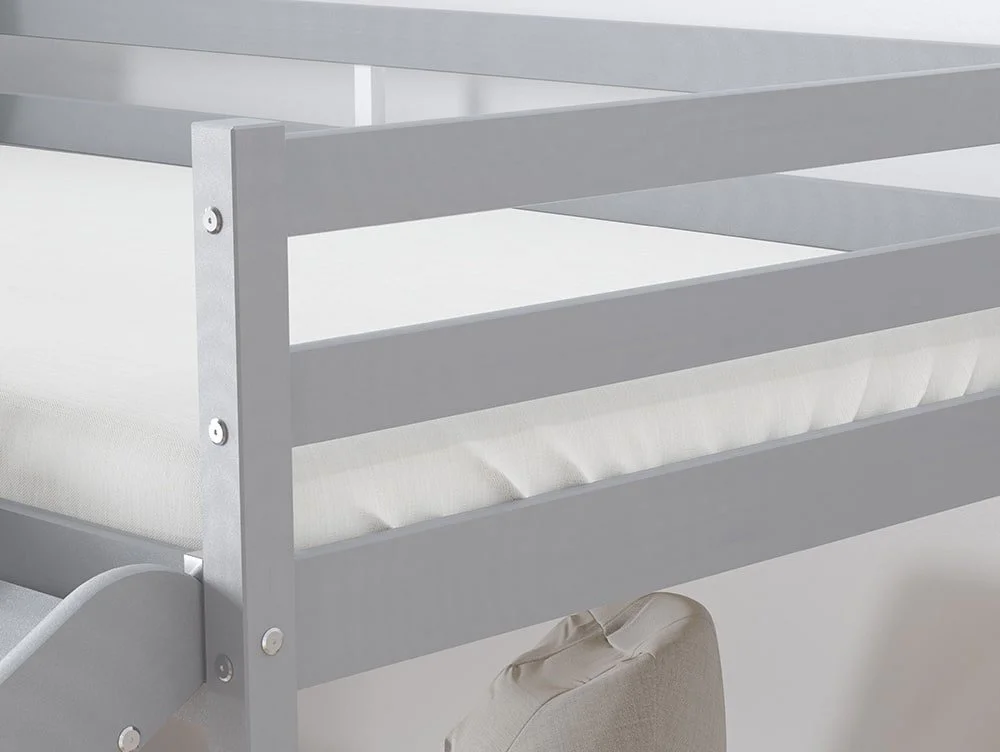 Birlea Birlea Frankie Grey Mid Sleeper Bed Frame with Slide