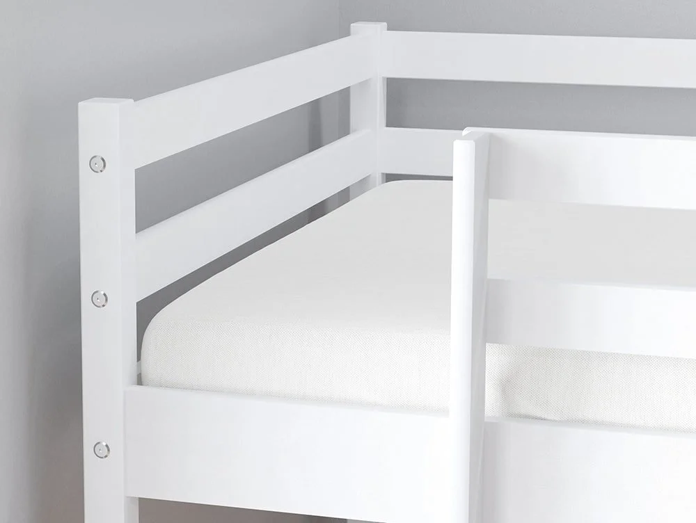 Birlea Birlea Frankie White Mid Sleeper Bed Frame with Slide