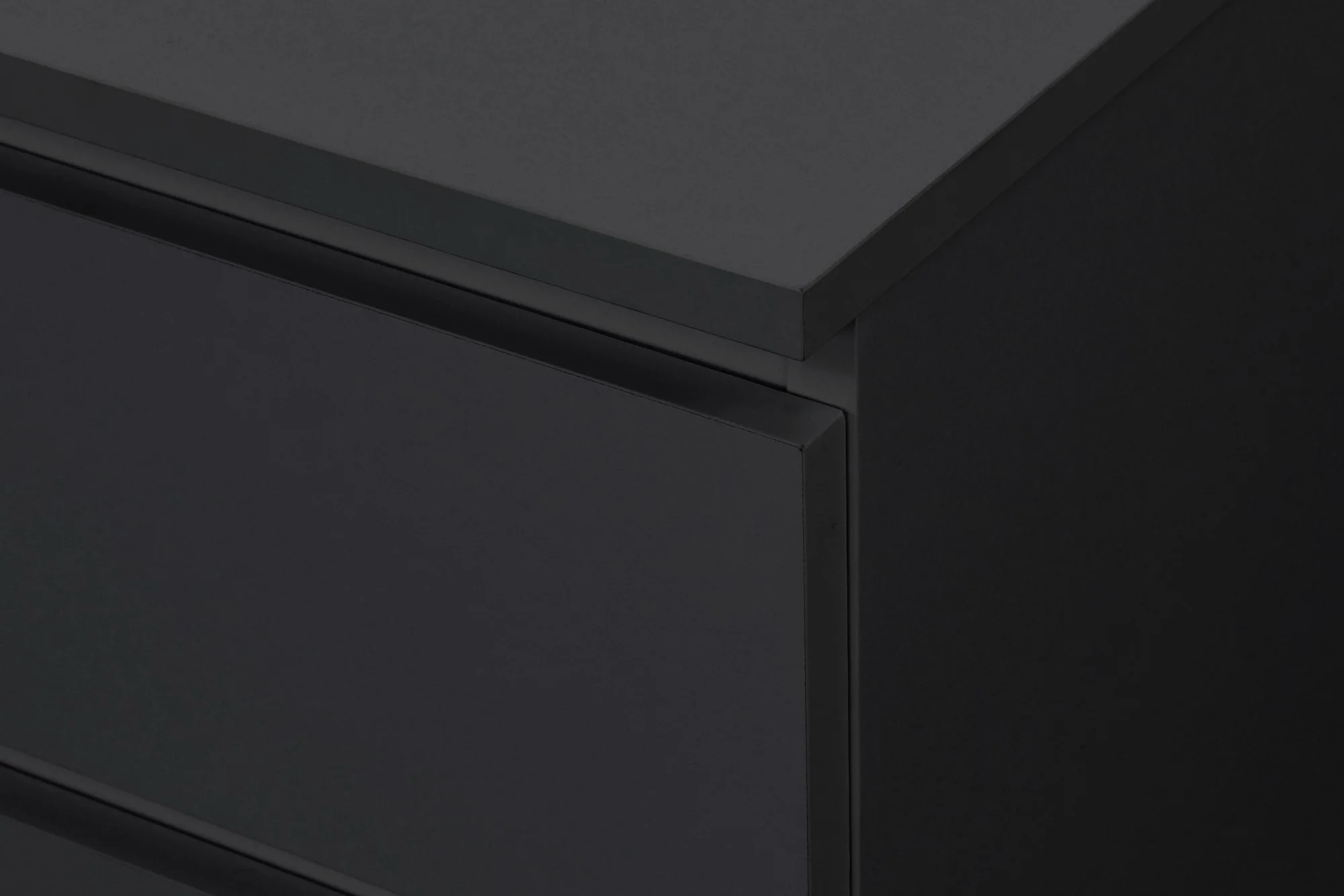 Birlea Birlea Oslo Black 2 Drawer Bedside Table