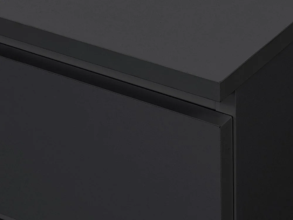 Birlea Birlea Oslo Black 3 Drawer Chest of Drawers