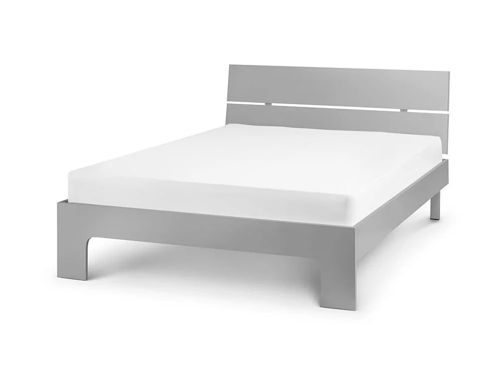 Julian Bowen Julian Bowen Manhattan Grey High Gloss Bed Frame