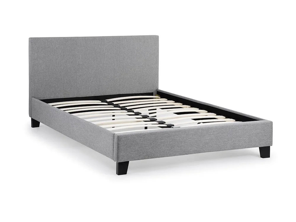 Julian Bowen Julian Bowen Rialto Grey Linen Fabric Bed Frame
