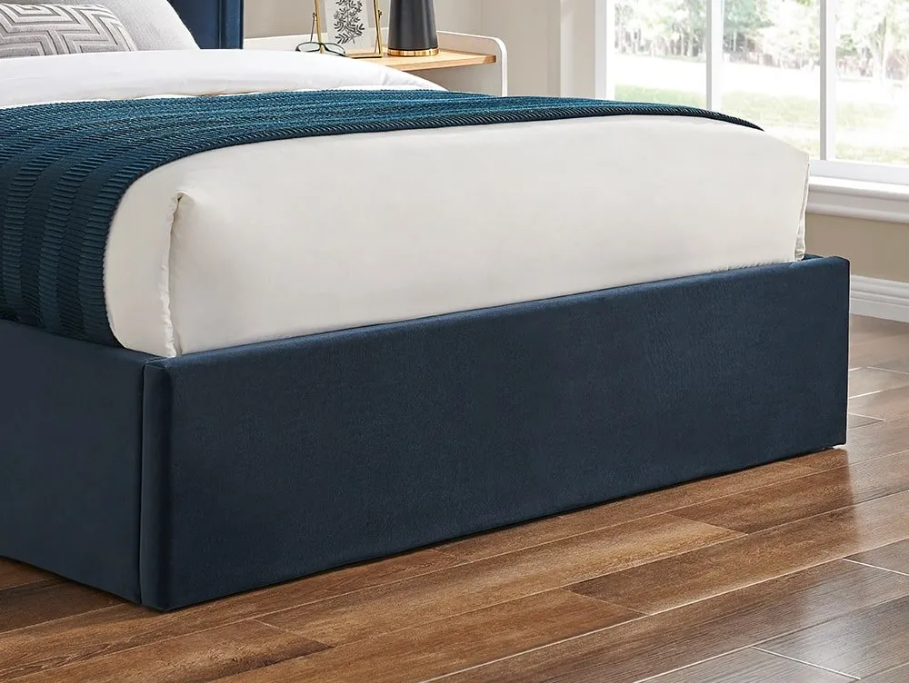 Limelight  Limelight Polaris 4ft6 Double Navy Blue Fabric Ottoman Bed Frame