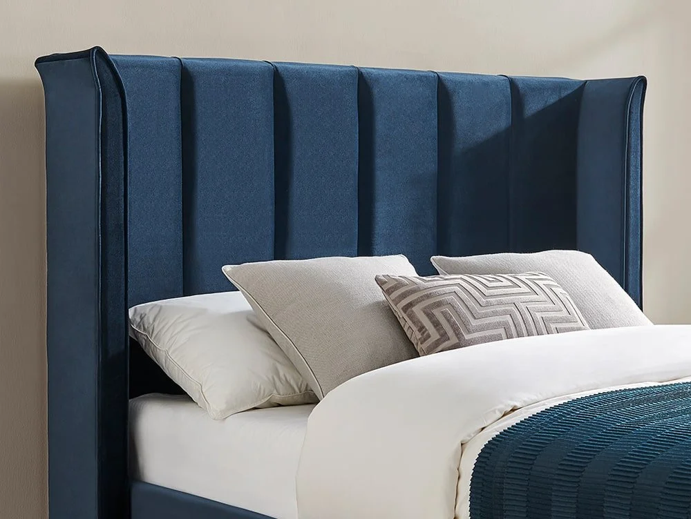 Limelight Limelight Sirius Navy Blue Fabric Ottoman Bed Frame