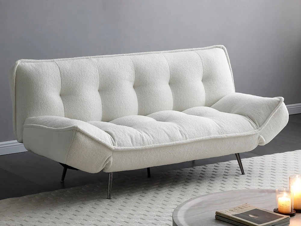 Limelight Limelight Arlo Cream Boucle Fabric Sofa Bed