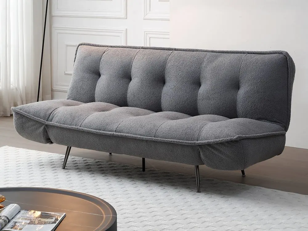 Limelight  Limelight Remi Grey Boucle Fabric Sofa Bed