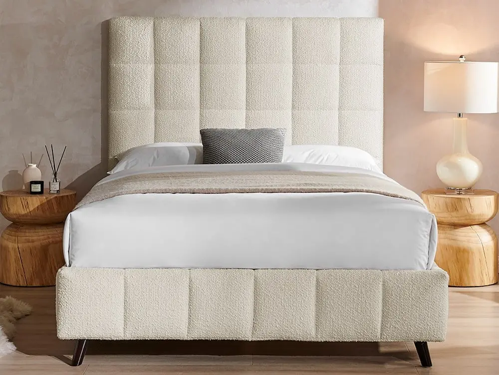 Limelight Limelight Estelle Square Ivory Boucle Bed Frame