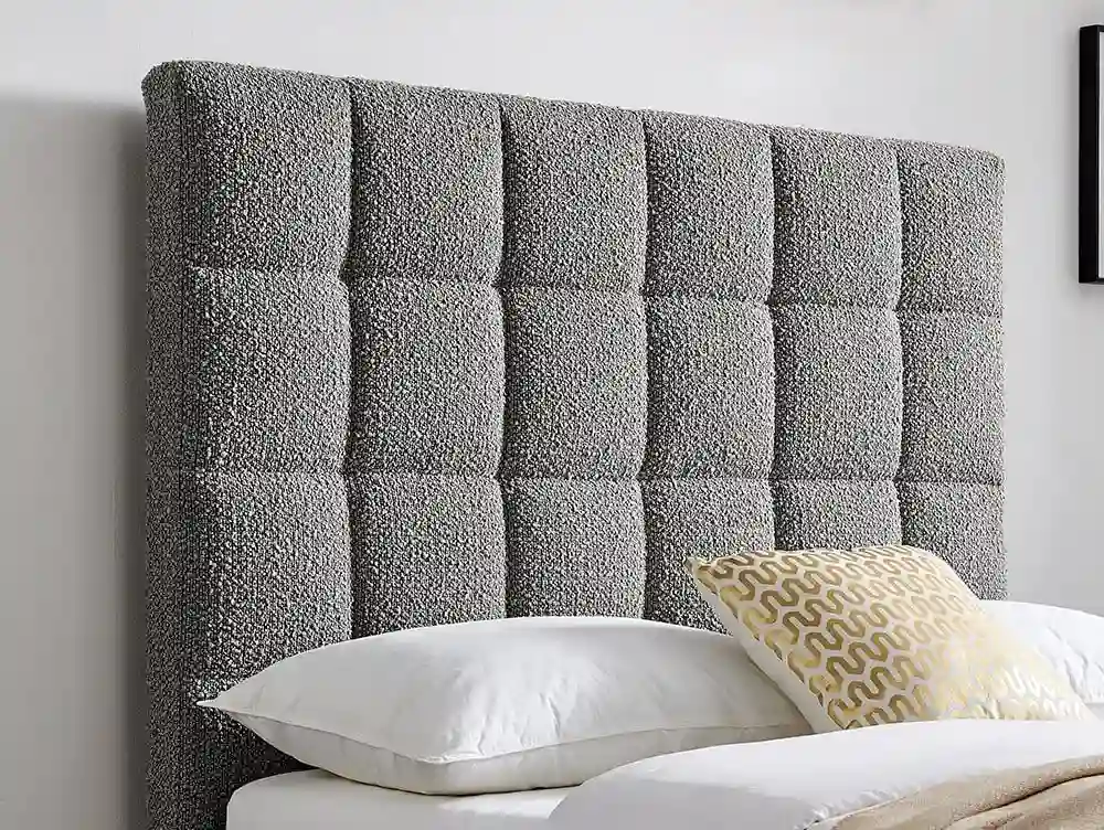 Limelight Limelight Estelle Square Dove Grey Boucle Ottoman Bed Frame