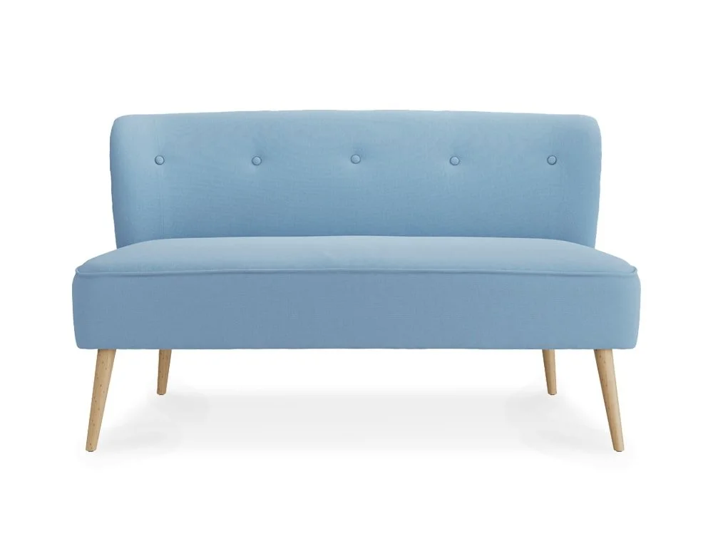 LPD LPD Beau Cornflower Blue Fabric 2 Seater Sofa