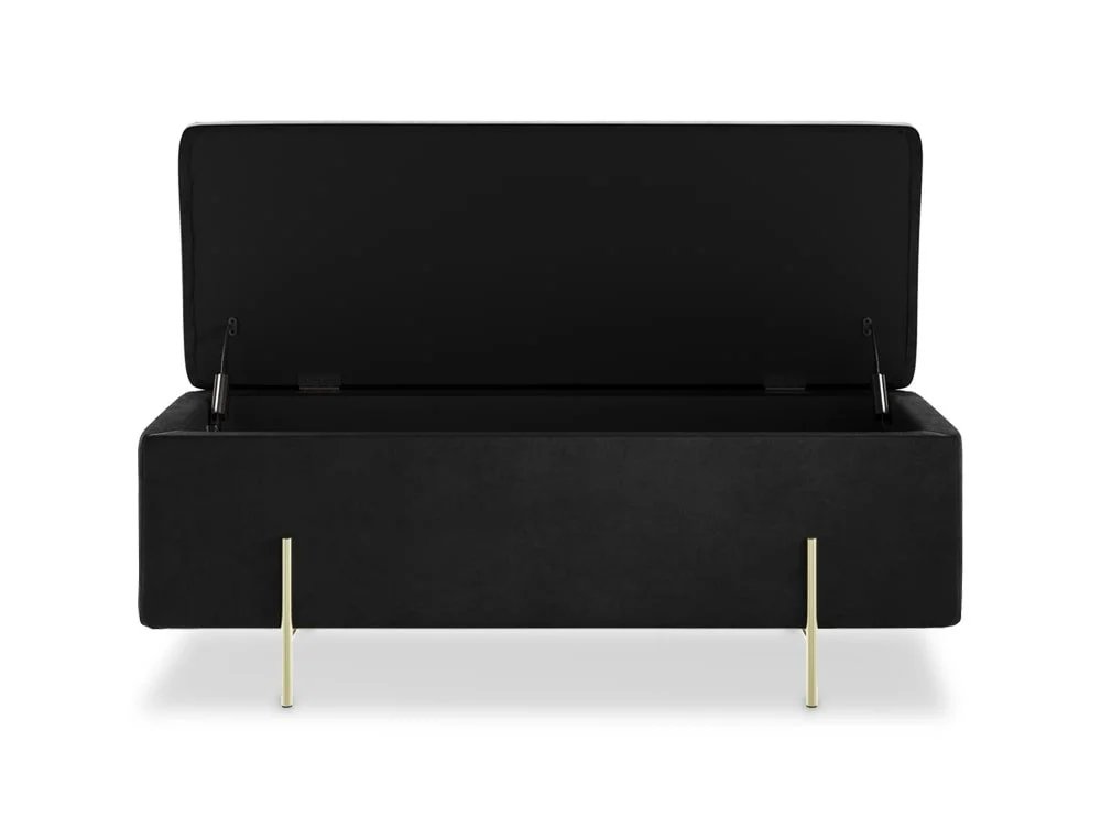 Black velvet blanket box hotsell