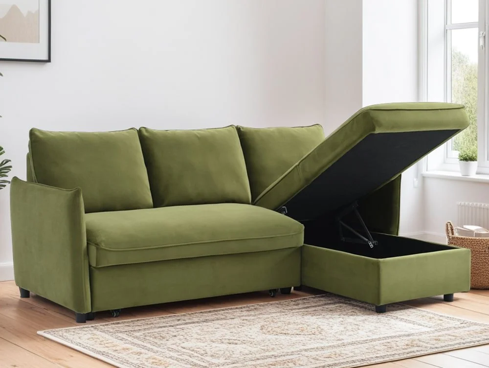 Kyoto Kyoto Blaire Fabric Corner Sofa Bed