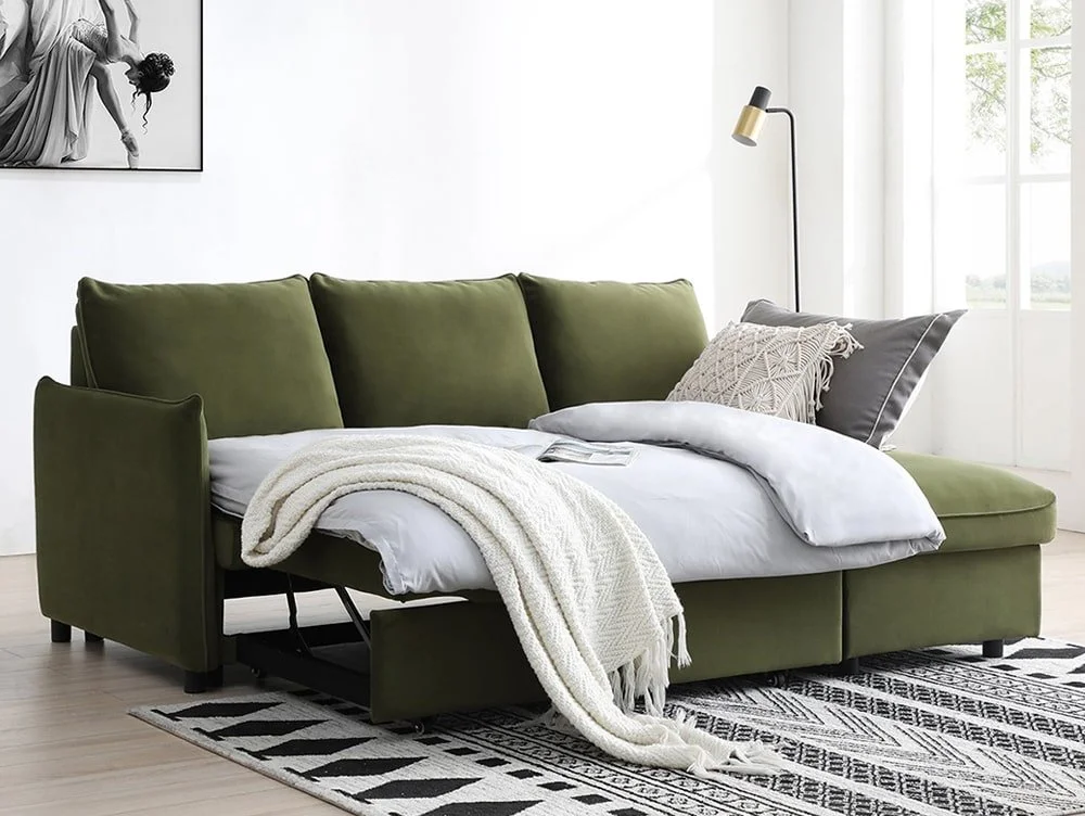 Kyoto Kyoto Blaire Fabric Corner Sofa Bed