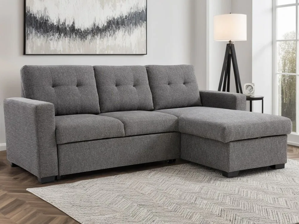 Kyoto Kyoto Hampton Textured Weave Corner Sofa Bed