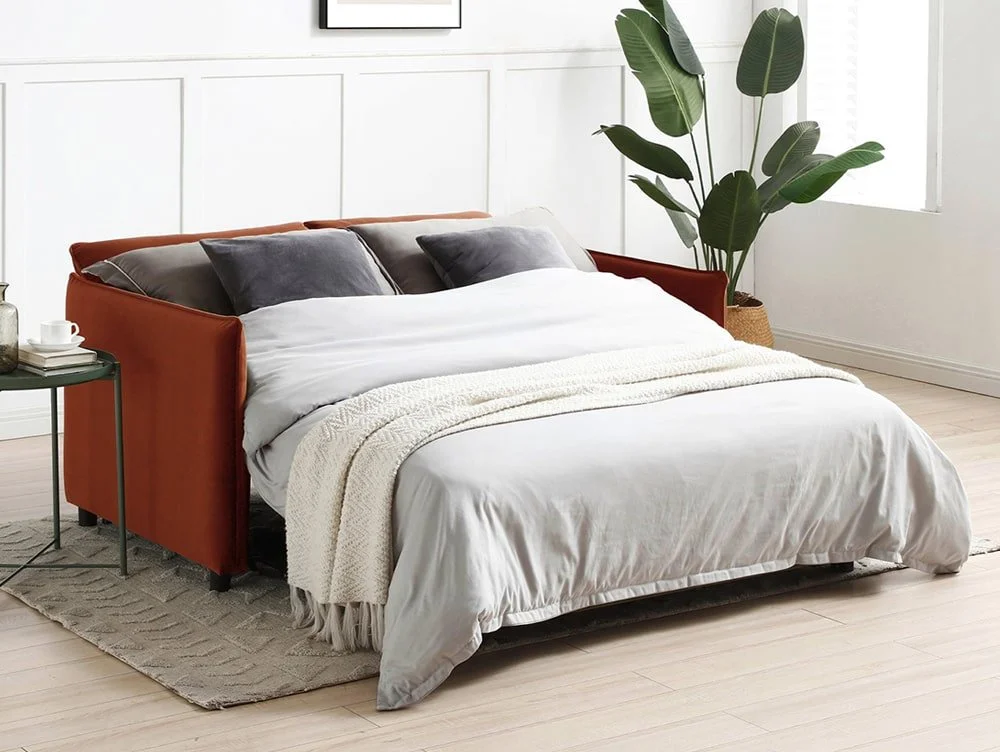 Kyoto Kyoto Blaire Velvet Fabric Sofa Bed