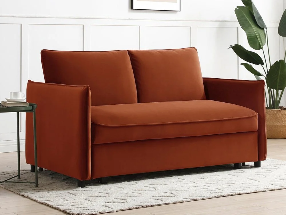 Kyoto Kyoto Blaire Velvet Fabric Sofa Bed
