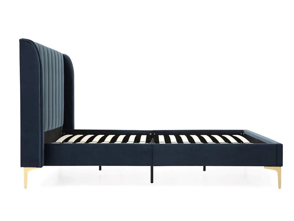 Kyoto Kyoto Avery Ink Velvet Bed Frame