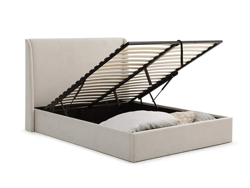 Kyoto Kyoto Denver Natural Fabric Ottoman Bed Frame