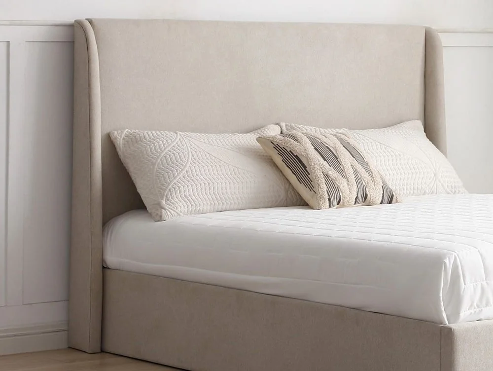 Kyoto Kyoto Denver Natural Fabric Ottoman Bed Frame