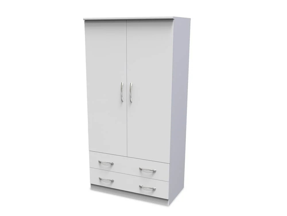 Welcome Welcome Avon 2 Door 2 Drawer Double Wardrobe (Assembled)
