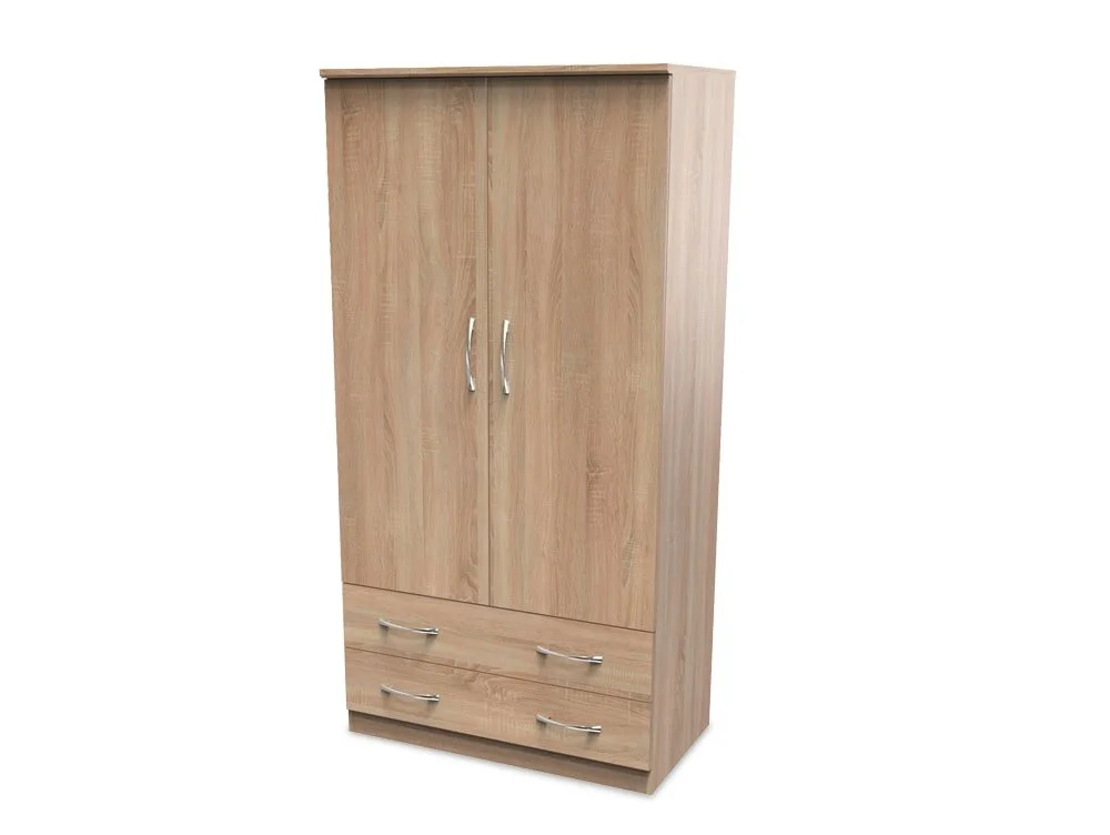 Welcome Welcome Avon 2 Door 2 Drawer Double Wardrobe (Assembled)