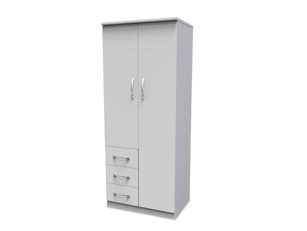Welcome Welcome Avon 2 Door 3 Drawer Double Wardrobe (Assembled)