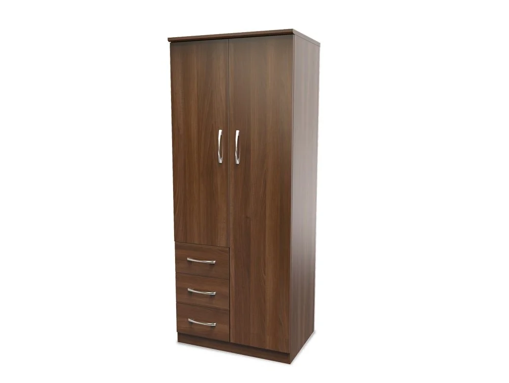 Welcome Welcome Avon 2 Door 3 Drawer Double Wardrobe (Assembled)
