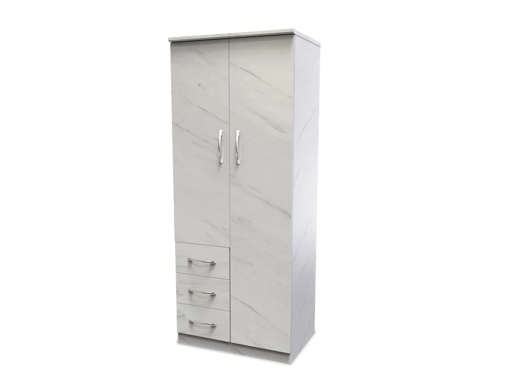 Welcome Welcome Avon 2 Door 3 Drawer Double Wardrobe (Assembled)