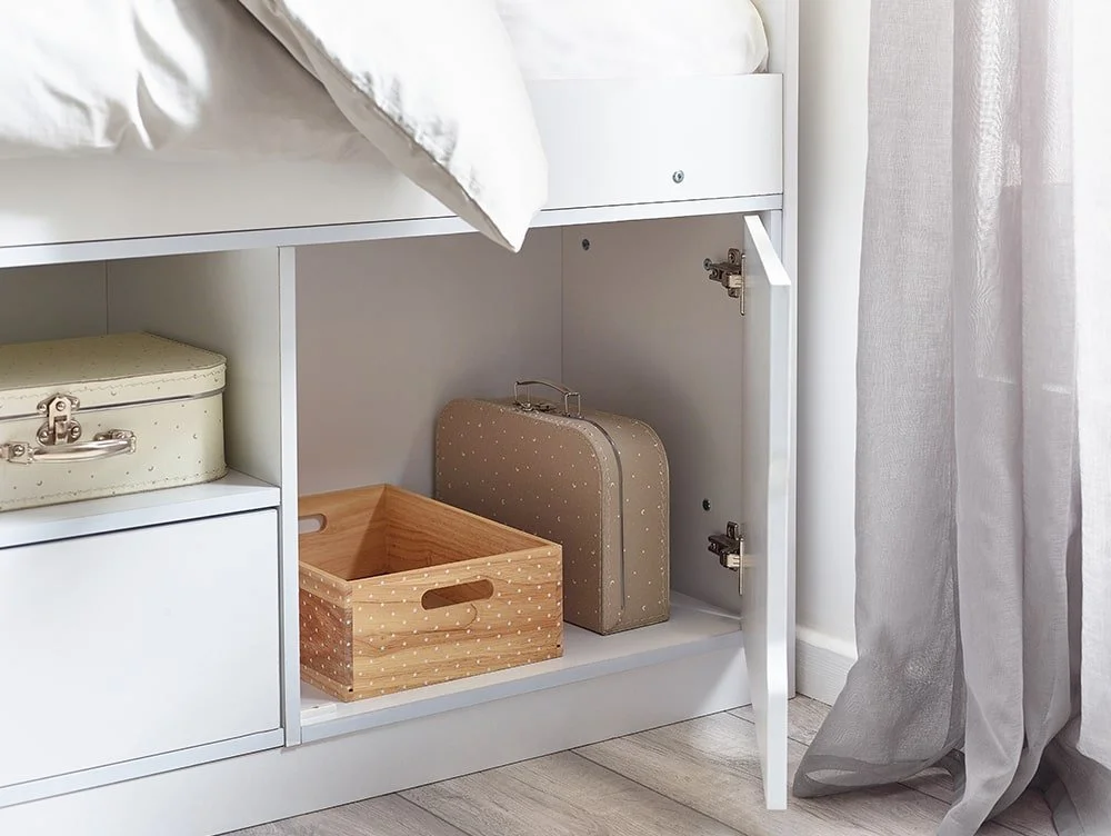 Julian Bowen Julian Bowen Atom White Wooden Cabin Bed Frame