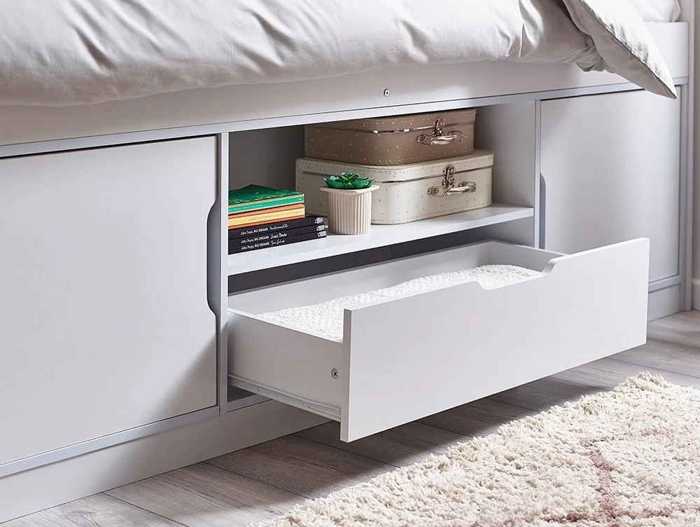 Julian Bowen Julian Bowen Atom White Wooden Cabin Bed Frame