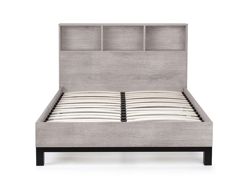 Julian Bowen Julian Bowen Bali Bookcase Grey Wooden Bed Frame