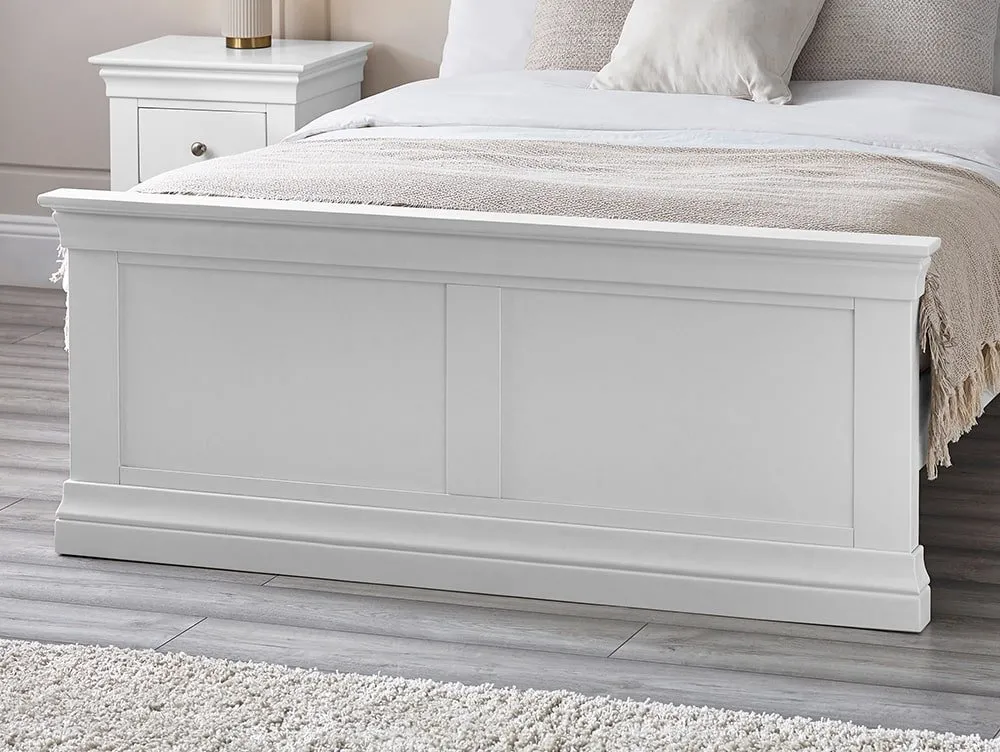 Julian Bowen Julian Bowen Clermont White Wooden Bed Frame