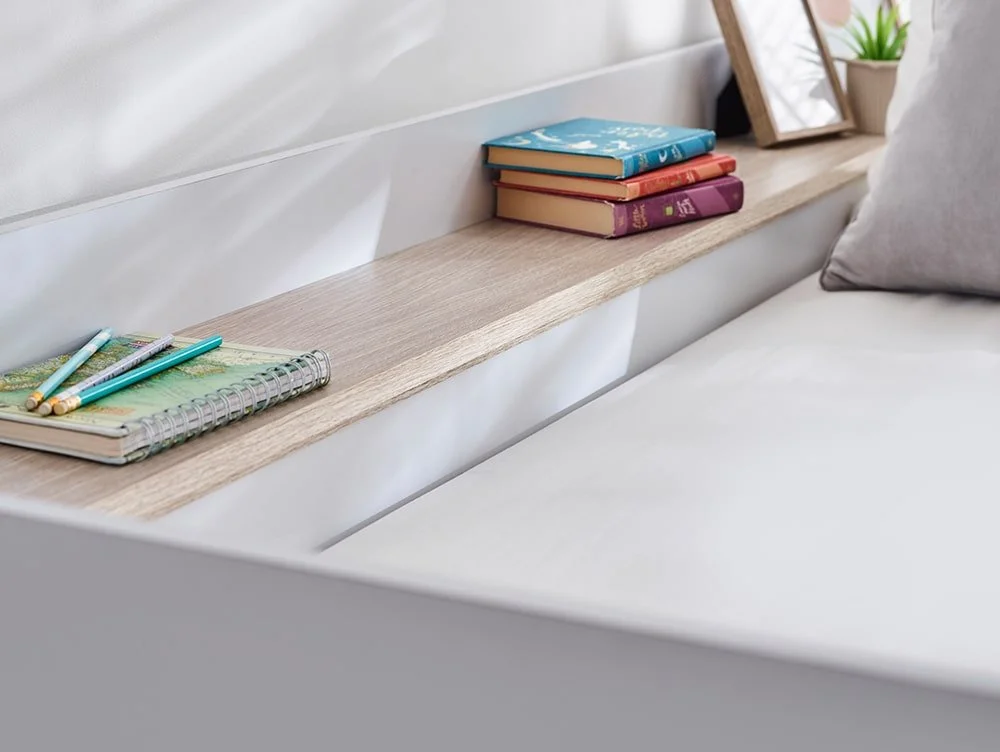 Julian Bowen Julian Bowen Horizon Single Light Wood and White Wooden Bunk Bed Frame